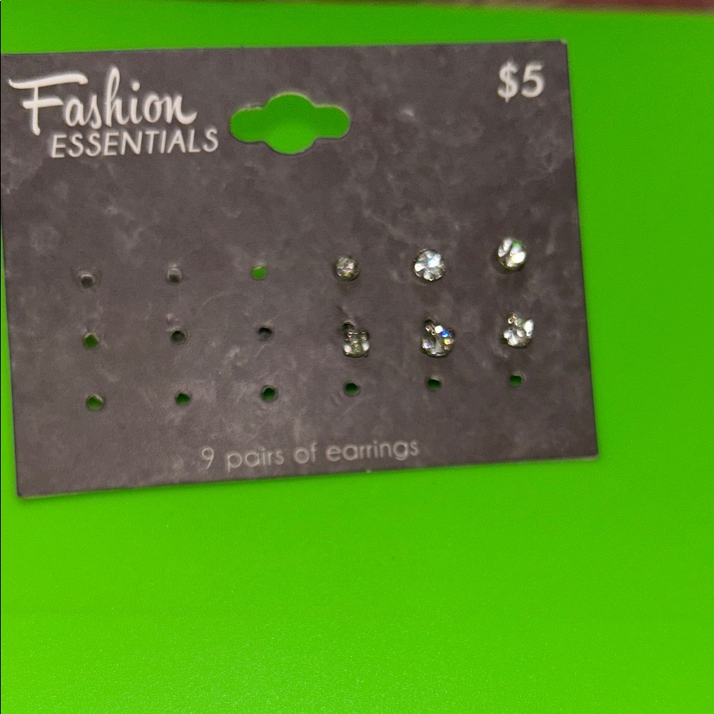 Essentials Silver Stud Earrings Collection